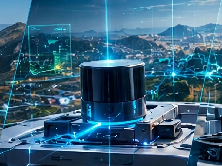 Rotating LiDAR sensor on an edge compute board